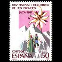 SPAIN 1987 - Scott# 2526 Folk Festival Set of 1 NH