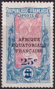 Middle Congo 1924 Sc 52 MH*