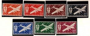 Madagascar Scott C37-c43 MH* Airmail