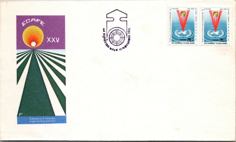 Thailand FDC 1972 - Silver Jubilee of ECAFE - F28622