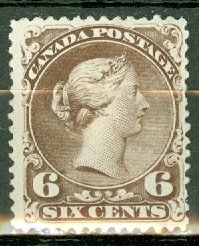 EP: Canada 27 mint vf, heavy old paper hinge CV $3000