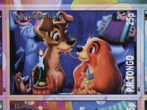 ​TONGA STAMP-FAMOUS DISNEY MOVIES-CARTOON-MNH STAMP SHEET #6