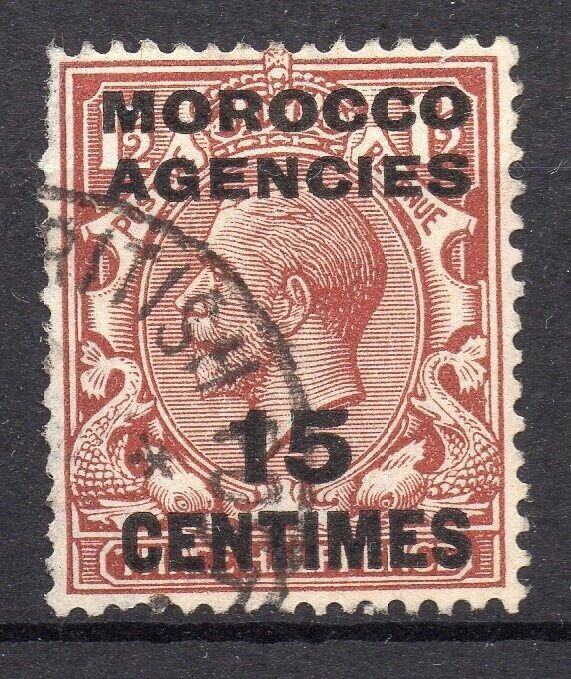 Morocco Agencies GV Early Issue Fine Used 15c. Surcharged Optd NW-14152