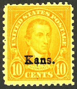 U.S. #668 MINT OG HR