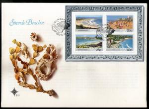 South Africa 1983 Beaches Yatch Shell Transport Painting Sc 625a M/s on FDC #...