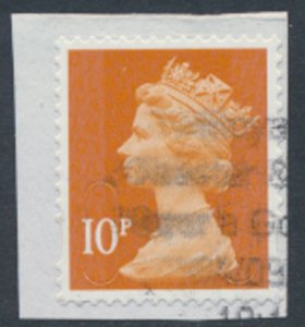 GB Security Machin 10p SG U2923 Yr Code 13 no source SC# MH423 Used scan / de...