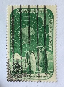 Australian Antarctic Territory 1959 Scott L5 used - 2'3s, Emperor Penguins