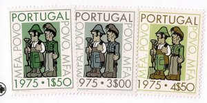 Portugal #1244-6 MNH complete Povo