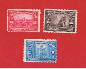 Yugoslavia  #B1-B3  MVFNH NG  Semi-Postal  Free S/H