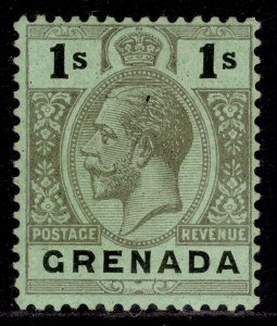 GRENADA GV SG98c, 1s black/emerald surface, M MINT.