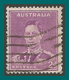 Australia 1941 KGVI, used  182B,SG185