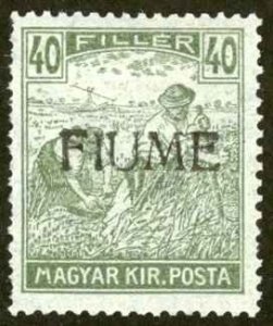 Fiume Sc# 12a MH 1918 40f Hungary Overprint