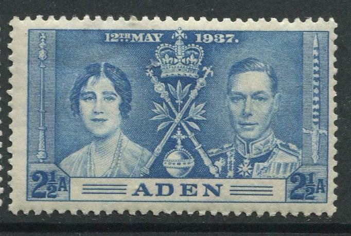 ADEN - Scott 14 - Coronation Issue - 1937- MNH - Single 2.1/2a Stamp