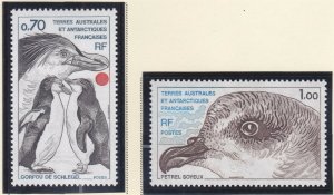 FSAT / TAAF 82-83 MNH 1979 Petrel & Rockhopper Penguins Set Very Fine