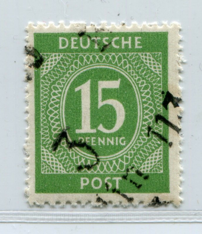 GERMANY SOVIET ZONE HOP BEZIRKSHANDSTEMPEL BEZIRK 3 I i X PERFECT MNH 083