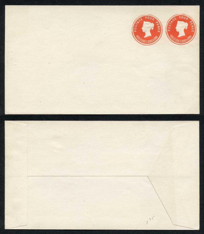 ESC69 QV 4d and 4d Compound Stamped to Order Envelope Dated 8.8.92 Mint