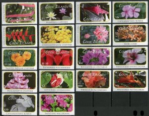 Australia Cook Islands #O70-87 Officials Flowers Set (Mint Never Hinged) cv$9...