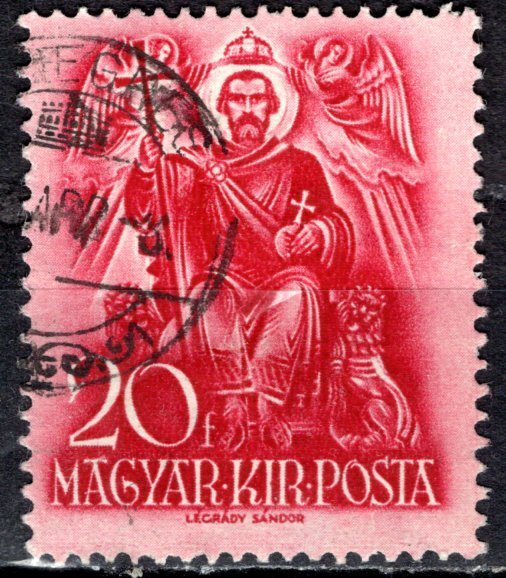 Hungary; 1938: Sc. # 518: Used Single Stamp