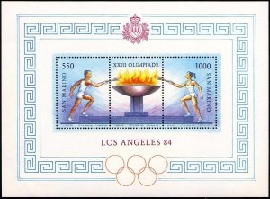 San Marino 1984 MNH Stamps Souvenir Sheet Scott 1068 Sport Olympic Games