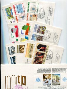 San Marino FDC Venetia 1989 Year Set