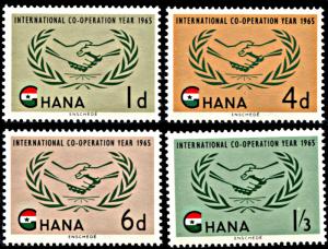 Ghana 200-203, MNH, International Cooperation Year