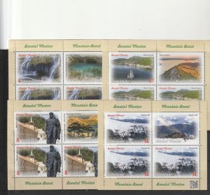 Romania STAMPS 2025 BANAT MOUNTAIN MNH POST MURGU WATERFALL SHEETS