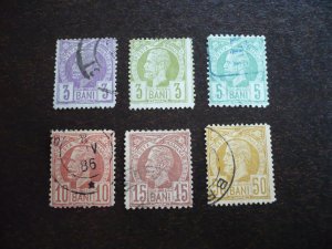 Stamps - Romania - Scott# 81-85,87 - Used Part Set of 6 Stamps