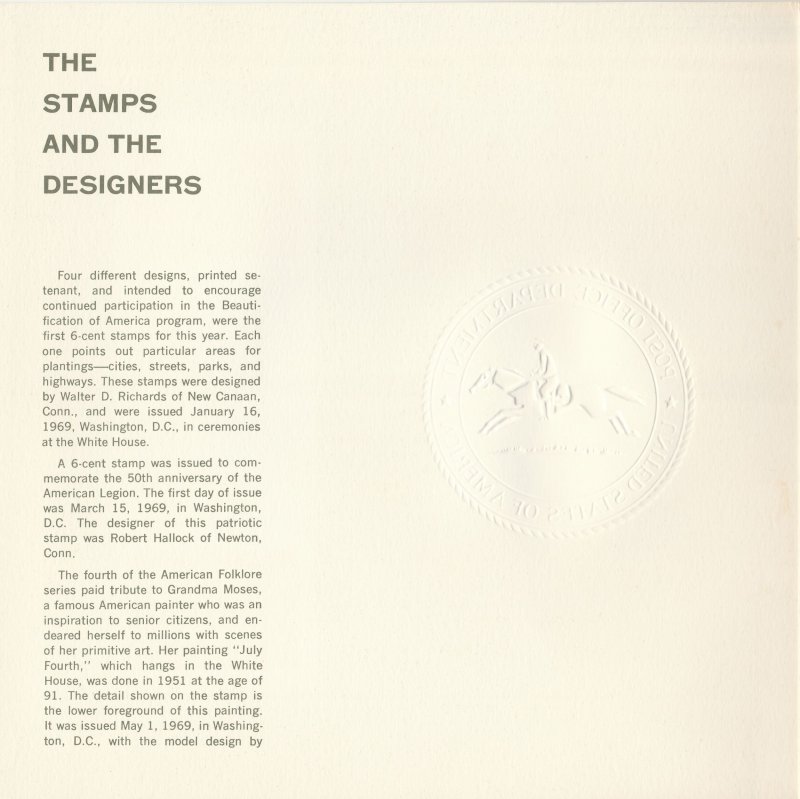 1969 USPS Special Issues Yearbook