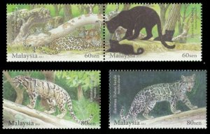 *FREE SHIP Malaysia Endangered Big Cats 2013 Tiger Leopard Wildlife (stamp) MNH