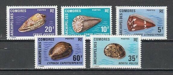 Comoro Is., Scott cat. 99-103. Sea Shells issue. ^