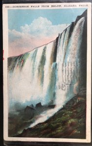 Lovely RED 2cent Washington on Int'l Postcard from US to Europe- Niagara...