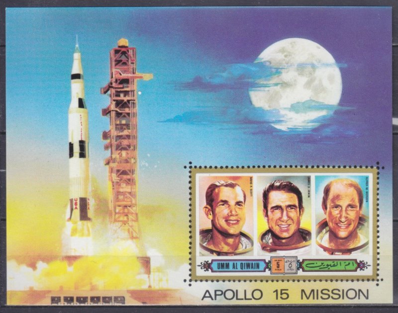 1972 Umm Al Qiwain 573/B41 Astronauts Apollo - 15 5,50 €