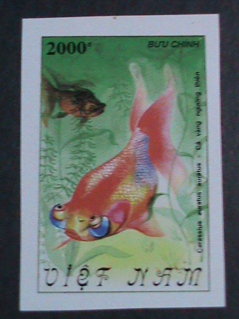 ​VIETNAM 1990 SC#2068-73 COLORFUL LOVELY GOLDFISHES IMPERF MNH SET-VF LAST ONE