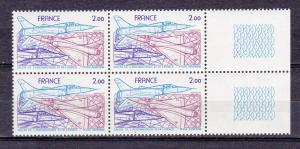 FRANCE C53 MNH 1981 INTL.SPACE & AERONAUTICS EXHIB. BLOCK