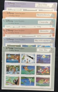 Grenada #1540-1545 MNH 6 Disney Miniature Sheets of 6 SCV $25.50 L37