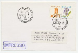 Cover / Postmark Brazil 1989 Orchid