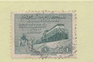 SAUDI ARABIA 1965 TRAIN   SINGLE  FINE USED STAMP  SG 373