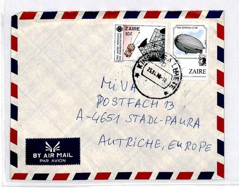 ZAIRE Missionary Air Mail MIVA Austria Cover CM342