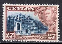 Ceylon - 1938 KGVI 25c Sc# 284 - MLH  (8673)