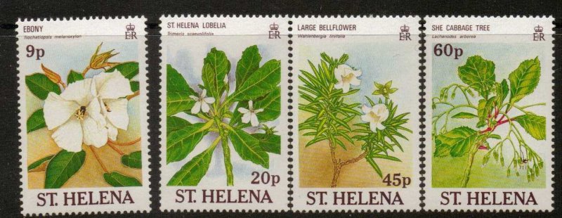 ST.HELENA SG531/4 1989 RARE PLANTS MNH