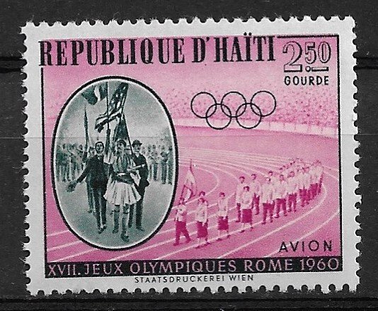 1960 Haiti C165  2.50g Olympics  MNH