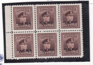 Canada-id#10227-O2i official blk showing narrow spacing variety in left 2 st
