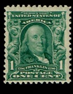 Scott #300 VF-OG-NH. SCV - $30.00