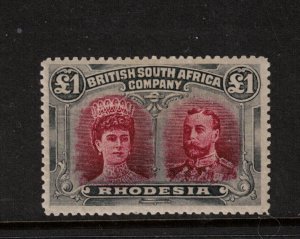 Rhodesia #118 (SG #166a) Very Fine Never Hinged Variety **With Certificate**