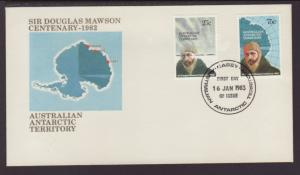 Australian Antarctic Territory L53-L54 Mawson 1983 U/A FDC