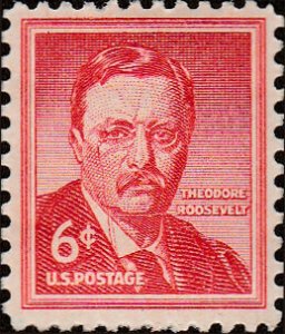 # 1039 MINT NEVER HINGED ( MNH ) WET PRINT THEODORE ROOSEVELT    