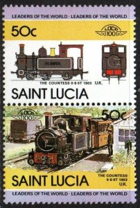 St. Lucia Sc #676 MNH pair