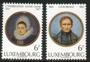 Luxembourg Scott 601-602 MNH** 1977 set