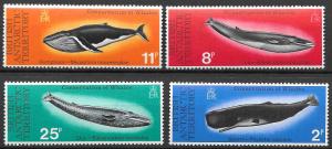 British Antarctic Territories BAT Whales Scott 64-67 VF NH Cat US$30