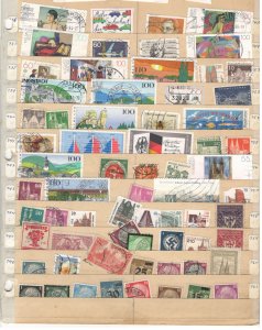 GERMANY COLLECTION ON STOCK SHEET MINT/USED
